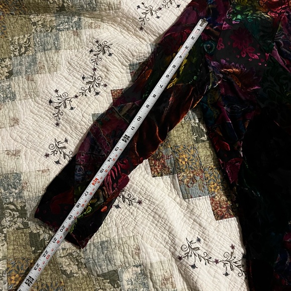 Vintage mesh/velvet button shirt - Picture 10 of 12